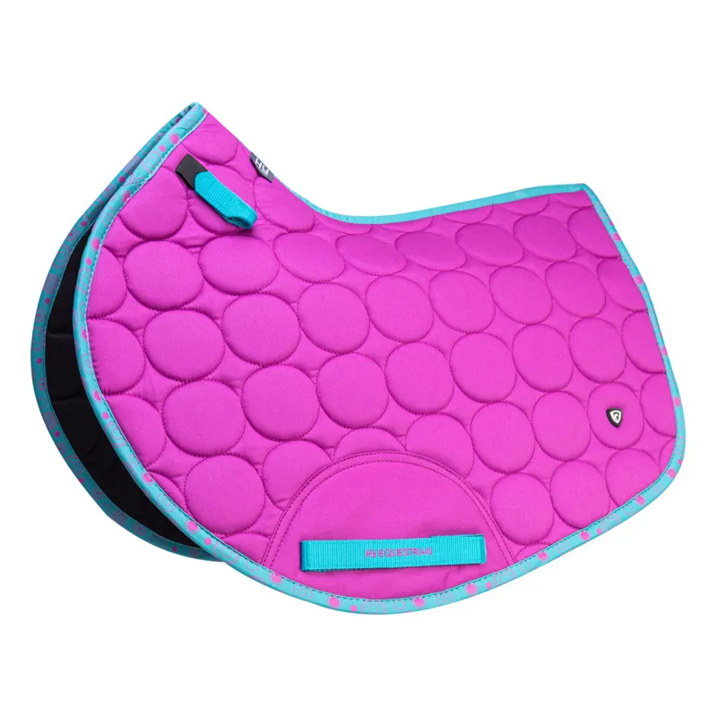 Hy Equestrian DynaMizs Ecliptic Close Contact Saddle Pad - Plum/Teal